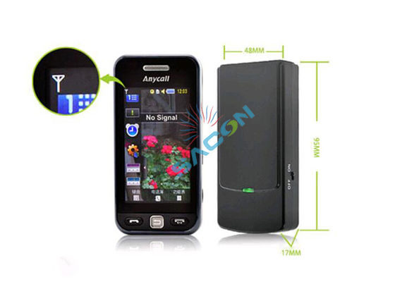 เครื่องยับยับสัญญาณซ่อนขนาดเล็กที่มีพลังงานออก 0.5W ระยะยับยับ 10m และแบตเตอรี่ที่ติดตั้ง