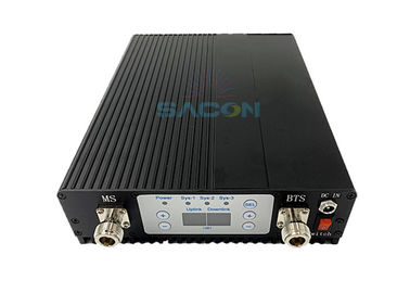 20dBm Dual Band Mobile Phone Signal Amplifier GSM900 DCS1800 LCD Display 70dB การเพิ่ม
