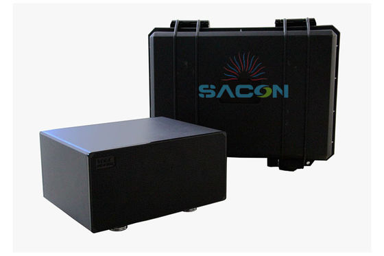 เครื่องรบกวนสัญญาณเสียงบันทึกเดสก์ท็อปกำลังสูง รัศมีการป้องกัน 4~8 เมตร มุมป้องกัน 120° และความแรงสัญญาณ 105dB