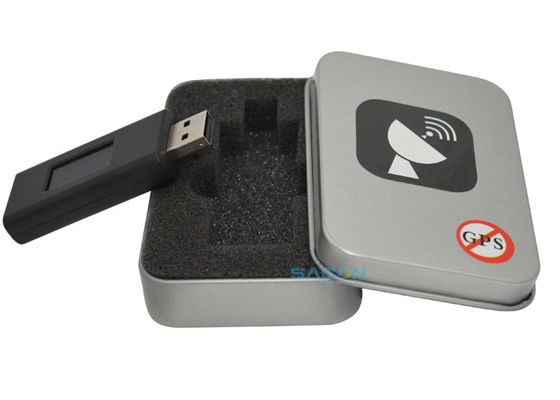 เครื่องรบกวนสัญญาณ GPS แบบ USB พร้อมเสาอากาศรอบทิศทาง น้ำหนักเบา 50 กรัม และระยะการรบกวน 3-10 เมตร