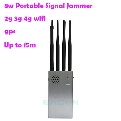 8000mAH เครื่องตัดสัญญาณโทรศัพท์มือถือพกพา 15m 315 433