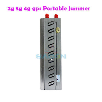 แบตเตอรี่ 8000mAH ระยะทาง 15m เครื่องยับยั้งสัญญาณโทรศัพท์มือถือพกพา พร้อมแอนเทนนา 8 ตัว เพื่อการป้องกันที่เสริม