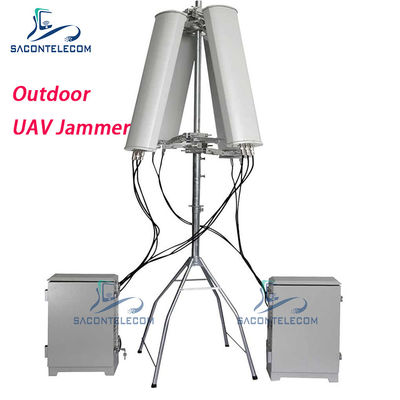 กันน้ํา 190w 2km 2.4G GPS 5.8G UAV เครื่องยับยับสัญญาณ Drone