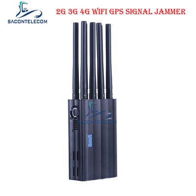 CDMA800 4000mAH เครื่องยับยับสัญญาณพกพา DC12V GPS WiFi Signal Blocker