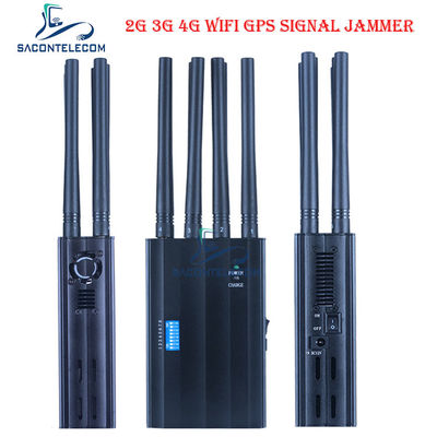 8 แบนด์ แฮนด์เฮลท์ ไซนัล เจมเมอร์ ด้วยระยะทาง 20 เมตร และชาร์จรถสําหรับ 2G 3G 4G GPS WiFi Blocking