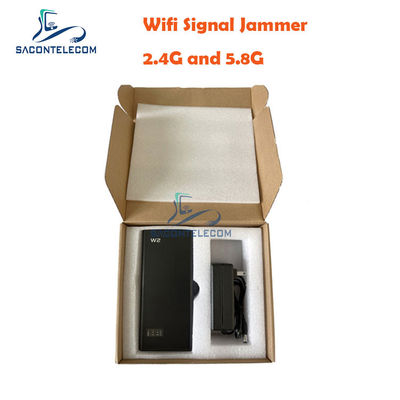 5200mAH 3W แฮนด์เฮลท์ WiFi สัญญาณบล็อกเกอร์กับ 2.4G 5.2G 5.8G ความถี่บล็อกเกอร์และการปรับพลังงานรถ