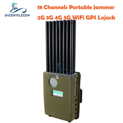 DC12V 16w เครื่องยับยับสัญญาณโทรศัพท์มือถือ 4G 5G VHF UHF