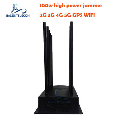 เครื่องยับยับสัญญาณ 5G ความแรงสูง 100W พร้อม 10 แบนด์และรัศมี 40m สําหรับใช้ในบ้าน