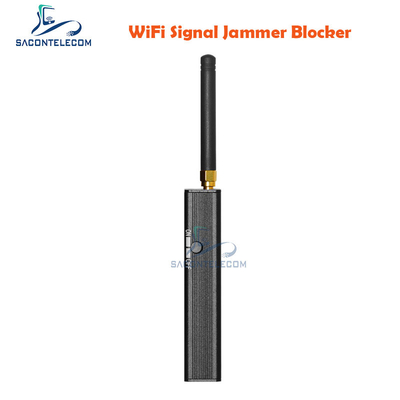 1200mAh 10m SMD WiFi GPS Signal Jammer 2 แอนเทนนา แบล็คเกอร์สัญญาณ GPS