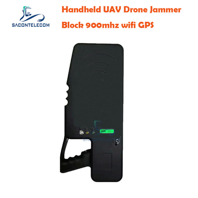 GPS 2.4G UAV เครื่องยับยับสัญญาณ Drone 4000mAh 1.2km 40w RF Bluetooth