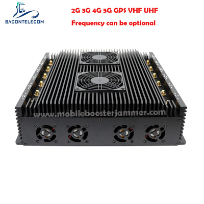 80m 5G Signal Jammer Blocker VHF UHF GPS Locker 12 ช่องทาง VHF