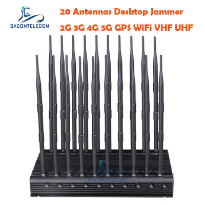 เครื่องรบกวนสัญญาณโทรศัพท์มือถือ 52 วัตต์ 20 ช่องสัญญาณ พร้อมระยะ 60 เมตร ตัวบล็อกสัญญาณไร้สาย