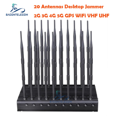 GSM LORA เครื่องยับยับสัญญาณโทรศัพท์มือถือ 960MHZ 52 วัตต์ Desktop