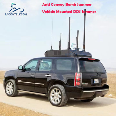 DDS Vehicle Convoy Bomb Jammer ด้วยพลังงานออก 1000W 20-3GHz ระยะยาวเต็มและระยะยาว 1 กิโลเมตร