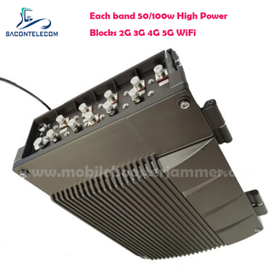 เครื่องยับยับโทรศัพท์มือถือในคุก 250w VSWR 10 ช่อง