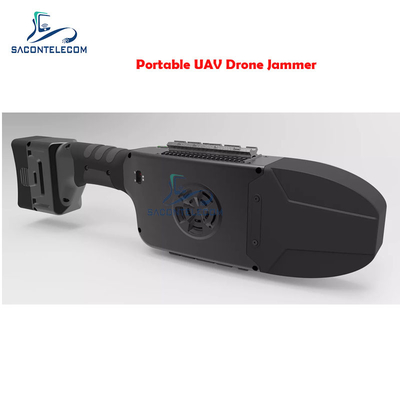 80wh UAV เครื่องยับยั้งสัญญาณ เครื่องยับยับการลงจอดแรง 1.3km IP66 2.4Ghz 5.8Ghz