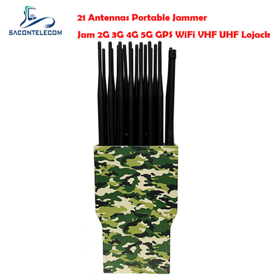 21 ช่องทาง 5G สัญญาณ Jammer blocker การปิดบัง กล่องพลาสติก