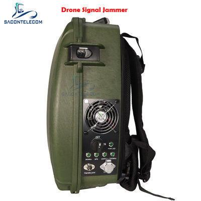 Backpack Drone Signal Scrambler การครอบคลุมความถี่ที่กว้าง VSWR Max 200w ระยะทาง 1500m