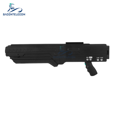 1.2KM ระยะไกลปืน Drone พกพา UAV สัญญาณ Jammer 2.4G 5.8G GPS 900mhz