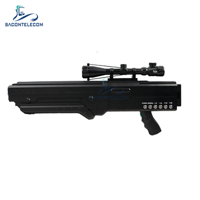 6 แบนด์ 120W ปืนต่อต้าน UAV เครื่องยับยับสัญญาณ Drone 1 กม.