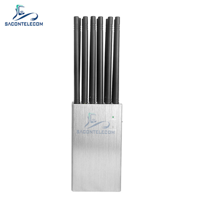 12 แบนด์ 2G 3G 4G 5G เครื่องยับยั้งสัญญาณมือถือ WiFi GPS Lojack VHF UHF 20m Radius