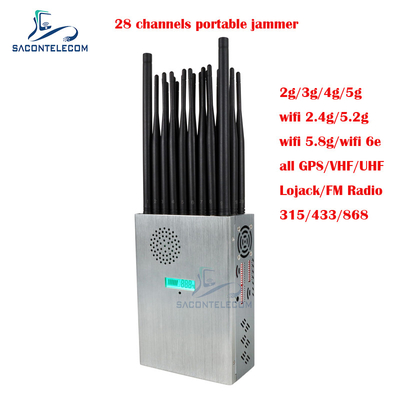 27 แอนเทนนา เครื่องยับยับสัญญาณโทรศัพท์มือถือพกพา 28w สําหรับวิทยุ Wifi GPS FM