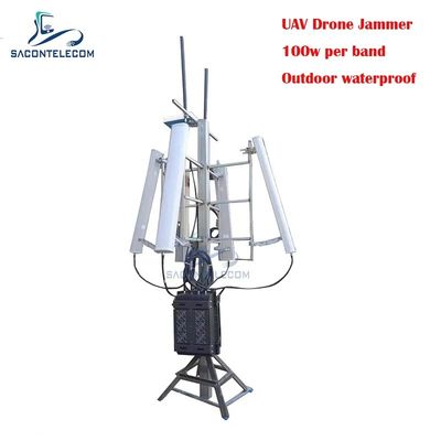 700W 3KM Outdoor Waterproof Drone Signal Jammer GPS Signal Jammer สําหรับเครื่องบินไร้คนขับ