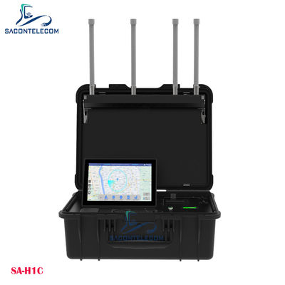 เครื่องตรวจจับ Drone กระเป๋าสตางค์พกพา เครื่องตรวจจับ Drone DJI FPVs WiFi การตรวจจับ Drones DIY ระยะทางถึง 10 กม.