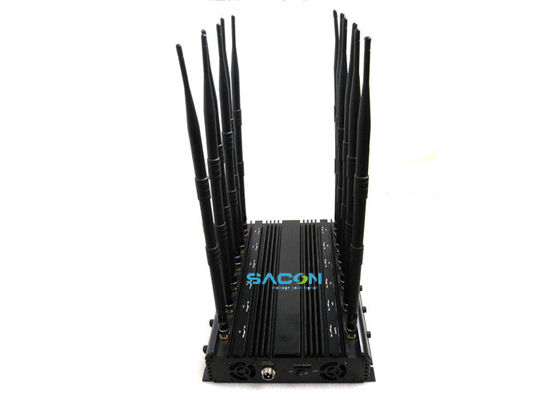 เครื่องรบกวนสัญญาณกำลังสูง 30W 12 แบนด์ ระยะ 50 เมตร สำหรับบล็อกสัญญาณโทรศัพท์มือถือและสัญญาณไร้สาย