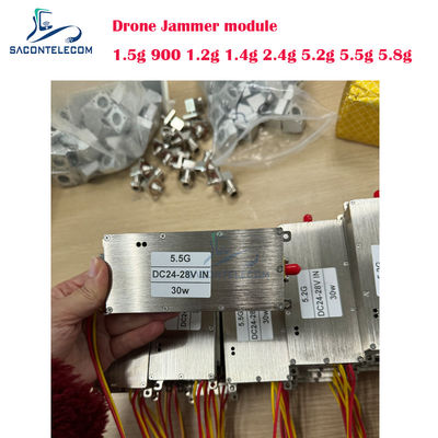 30W 1.5G GPS Anti Drone Jammer Module พร้อมความถี่ที่กําหนดเองสําหรับ RF Jamming