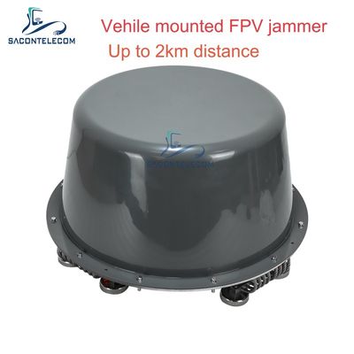 400-6GHz 400 วัตต์ เสาอากาศรอบทิศทาง 360° ติดตั้งบนยานพาหนะ เครื่องรบกวนสัญญาณโดรน เครื่องรบกวน UAV