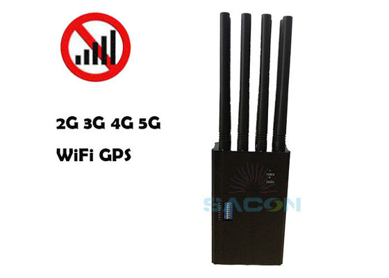 8 อันเทนนา 20m Range 4W Output Power Signal Jammer เครื่องยับยับสัญญาณโทรศัพท์มือถือ เครื่องยับยับ WiFi