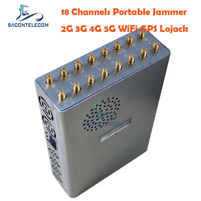 เครื่องยับยับสัญญาณพกพา 18 แบนด์ พร้อมแบตเตอรี่ 12000mAh เพื่อป้องกันการสื่อสาร